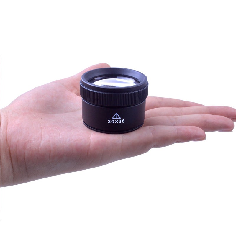 BronaGrand 30X Optics Loupes Magnifier Loop Microscope Magnifying Glass Lens Portable for Jeweler,Coins,Stamps - Image 5